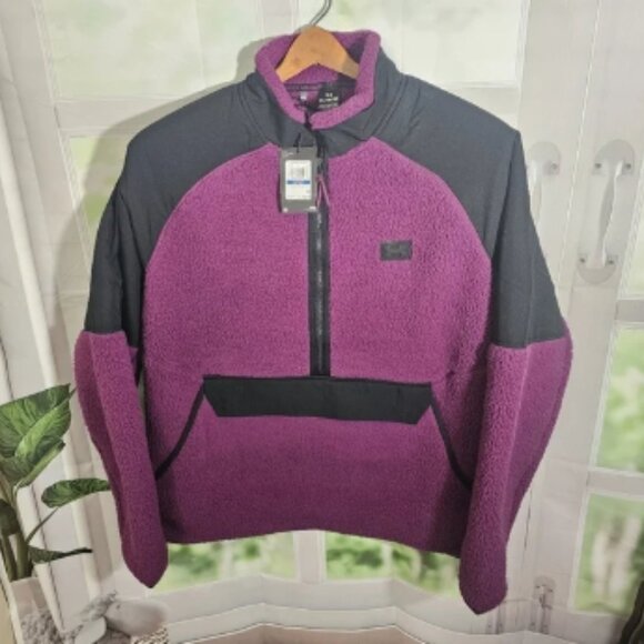 Under Armour Jacket Mens‎ XL Legacy Sherpa Purple/ Black Fleece Teddy Coat NWTS - Picture 1 of 8